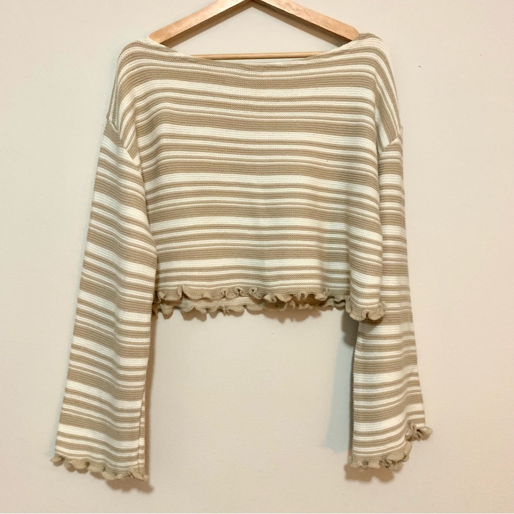 Nasty Gal Crop Sweater Top Size L View 3